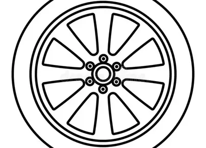 Как нарисовать колесо