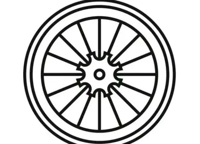 Как нарисовать колесо