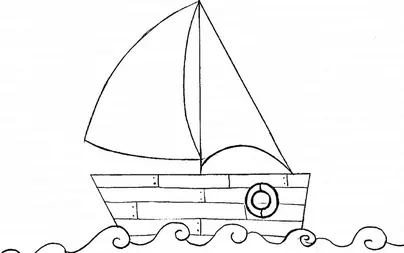 Как нарисовать кораблик