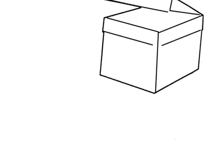 Как нарисовать коробку