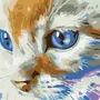 Как нарисовать кота красками