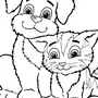 Как Нарисовать Кота И Собаку