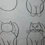 Нарисовать кошку 1 класс