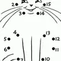 Как нарисовать кошку из цифр