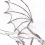 Дракон рисунок карандашом
