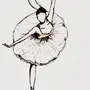 Балерина рисунок
