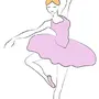 Балерина картинки для срисовки