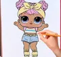 Как нарисовать куклу лол