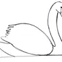 Нарисовать лебедя