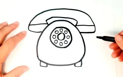 Как нарисовать телефон