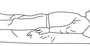 Как нарисовать лежащего человека