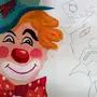 Нарисовать Лицо Клоуна