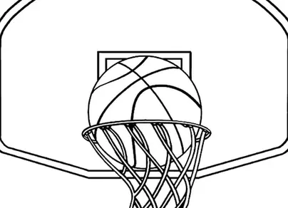 Баскетбольное кольцо рисунок