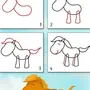 Как нарисовать лошадку для детей