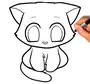 Как нарисовать маленького котика