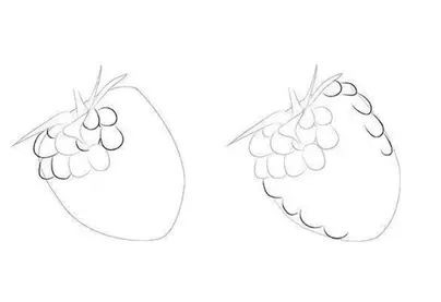 Как легко нарисовать малину