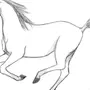 Бегущая лошадь рисунок