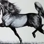 Бегущая Лошадь Рисунок