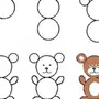 Как нарисовать медведя поэтапно для детей