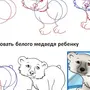 Как нарисовать медвежонка легко