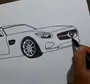 Как нарисовать машину мерседес