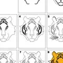 Как нарисовать морду тигра