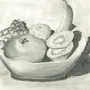Как нарисовать натюрморт с фруктами