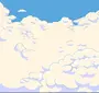 Рисунок небо с облаками