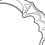 Как нарисовать нож бабочку из стандофф 2