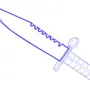 Как нарисовать нож из стендофф 2