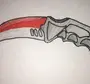 Как нарисовать нож из standoff 2