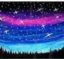 Как нарисовать ночное небо