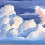 Перистые облака рисунок карандашом