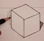 Как нарисовать объемный квадрат