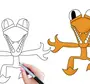 Как нарисовать оранжевого друга