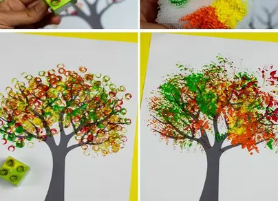Как нарисовать осеннее дерево