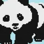 Рисунки по клеточкам панда