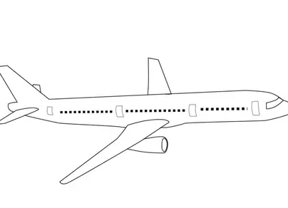 Как нарисовать пассажирский самолет