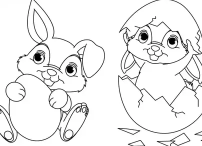 Как нарисовать пасхального кролика