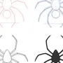 Как нарисовать паука редан