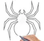 Как нарисовать паука редан