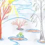 Как Нарисовать Весенний Пейзаж