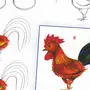Как нарисовать петушка для детей
