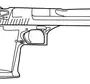 Как нарисовать пистолет из стандофф 2