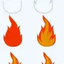 Как легко нарисовать огонь