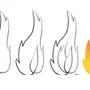 Как легко нарисовать огонь