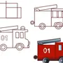 Как нарисовать пожарную машину