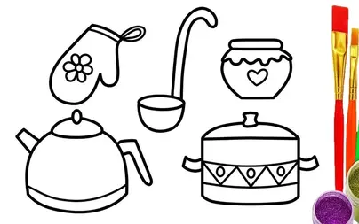 Как нарисовать посуду