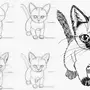 Легкий рисунок кошки