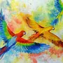 Как нарисовать птицу красками